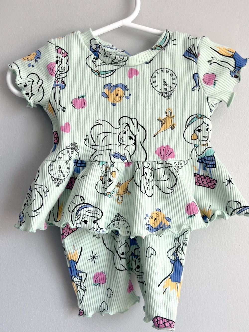 Disney Baby girl Princess matching set for summer size 0-3 months
